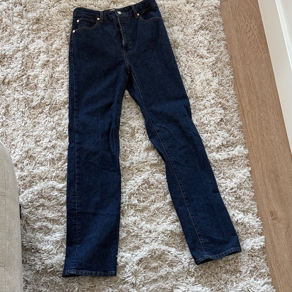 Frame Denim Women's Straight Leg Jeans in Dark Indigo